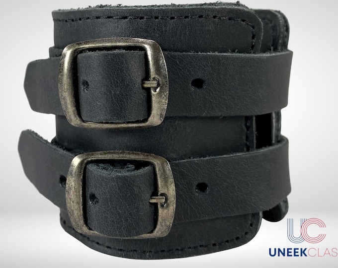 Hidden Stylish Wrist Wallet Cuff, Full Grain Leather, Handmade Cash Holder, Money Organizer Gift for Boyfriend Thanksgiving Christmas Gift