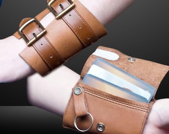 Personalized Wallet Leather, Wrist Wallet, Handmade woman leather wallet, Cash & Card Holder Wallet