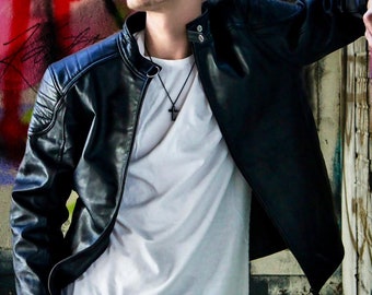 Outerwear Leather Jacket | Lambskin Leather Jacket with | Stylish Outerwear