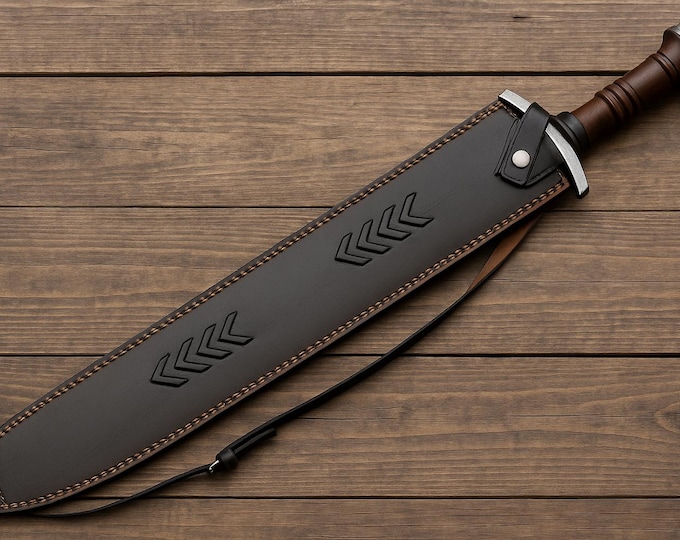 Damascus Steel Hand Forged Dagger Sword, Viking Double Edge Swords, Perfect Gift for Anniversaries,