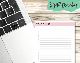 Liste de tâches productivité, liste de tâches, liste de courses, liste d'épicerie imprimable, liste de tâches imprimable, liste de productivité imprimable, liste de tâches TDAH