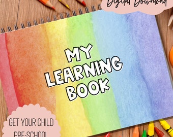 Pre-School Activity Binder, Learning Binder for Pre-School, Busy Book for Pre-School, Pre-School activities
