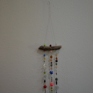 Beadwork Suncatcher Windchime 3 Strand Celtic Charms