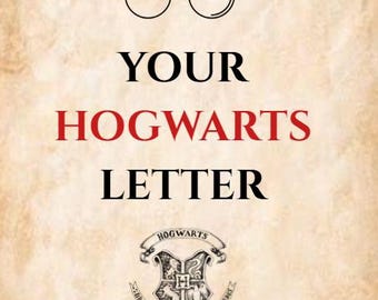 MADE TO ORDER Hogwarts Acceptance Letter for the lucky Witch or Wizard