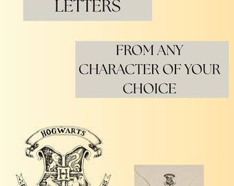 BESTÄLLNINGSSKRIVNINGAR Bokstäver från valfri karaktär i Harry Potter-universumet