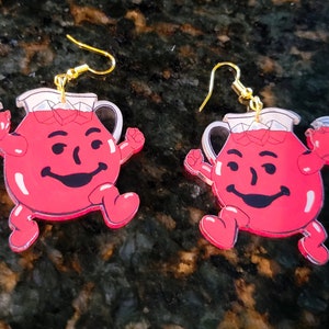 Kool-aid man earrings