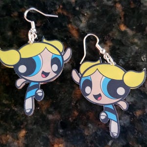 Powerpuff Girls Bubbles Earrings