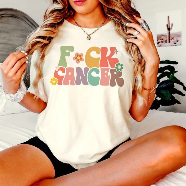 Fuck Cancer Shirt, Cancer Awareness Shirt, Cancer Survivor T-Shirt, Fight Cancer Shirt, Cancer Support T-Shirt, Floral Cancer T-Shirt