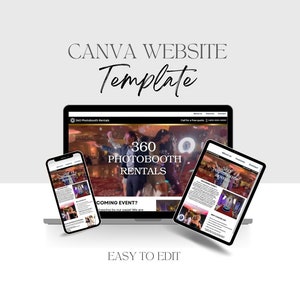 360 Photobooth Rental Website, 360 Photobooth Rental Website Template
