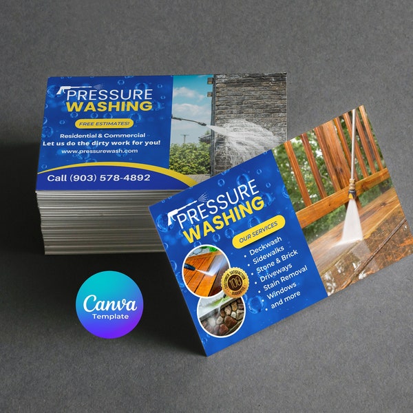 Power Washing Business Card Etsy