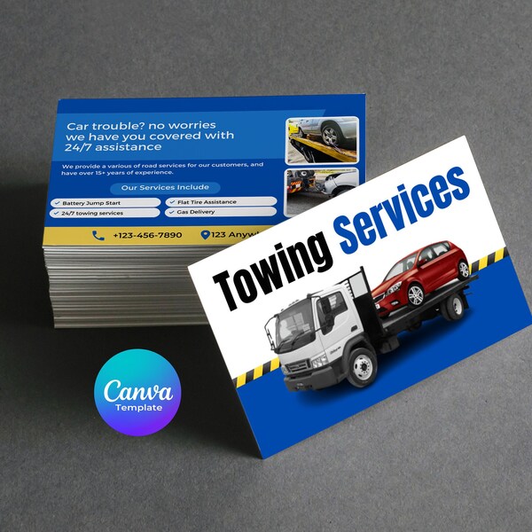 Towing Business Card Etsy