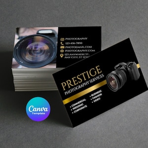 Photography business card template