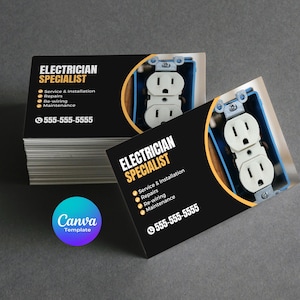 Elektriker Visitenkarten Vorlage