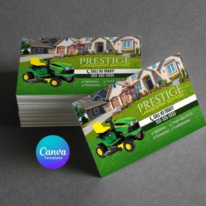 Landscaping business card template