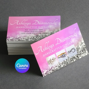Jewelry Business Card Template, Handcrafted Jewelry Business Card Template