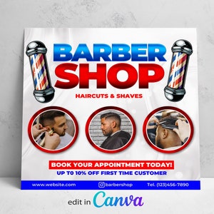 Barber shop flyer template