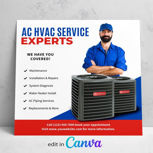 Air Conditioning Services Flyer Template