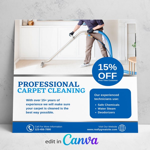 Carpet Cleaning Flyer Template