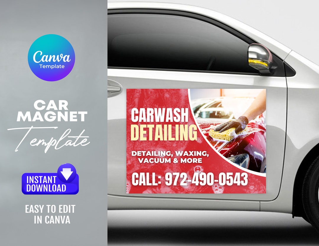 Carwash Business Car Template Etsy