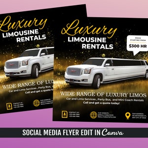 Limousine Rental Services Flyer Template