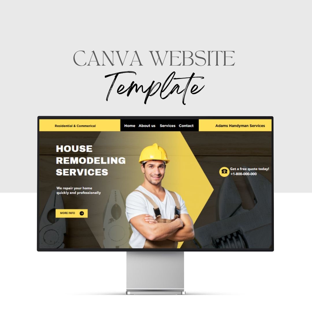 Handyman Website, Handyman Website Template - Etsy handyman-website-handyman-website-template-etsy