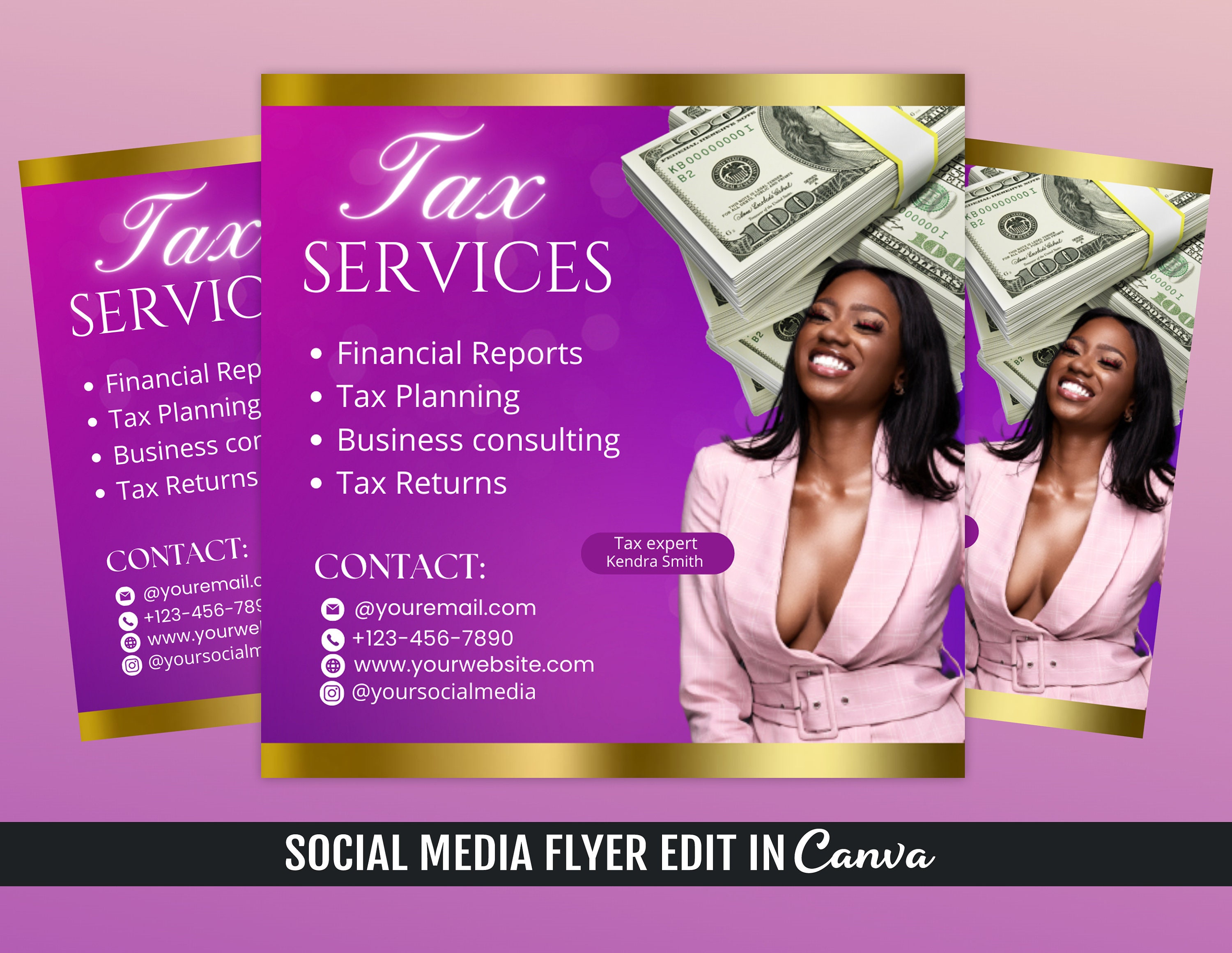 Tax Services Flyer Template Etsy