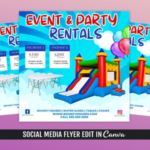 Bounce House Rentals Flyer Template