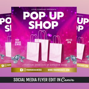 Pop up Shop Flyer Template