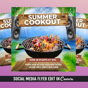 Summer Cookout Flyer Template