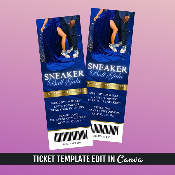 Sneaker Ball Ticket Template