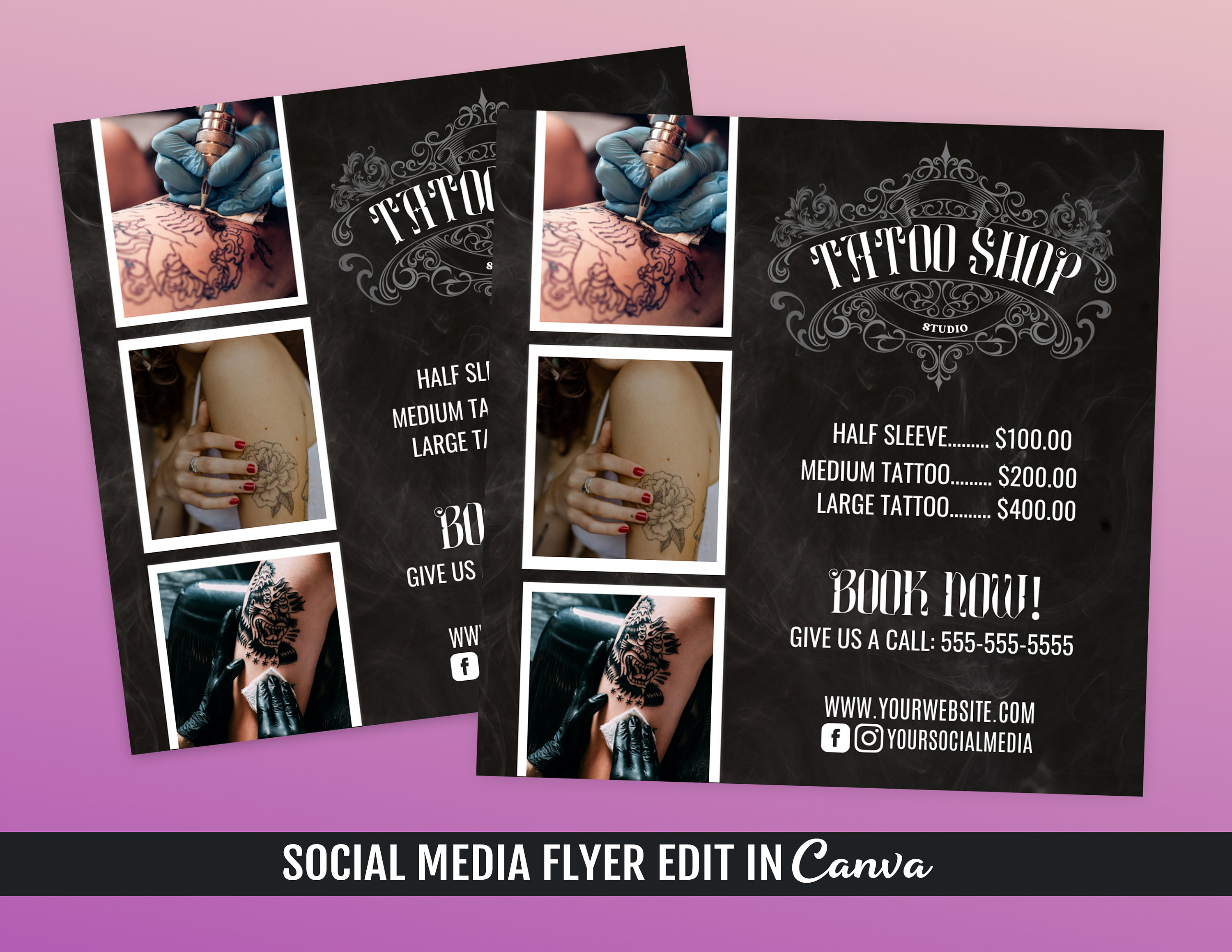 Tattoo Shop Flyer Template, Tattoo Artist Flyer Template Etsy Tattoo Shop Flyer Template, Tattoo Artist Flyer Template Etsy