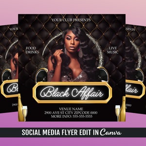 Black Affair Party Flyer Template