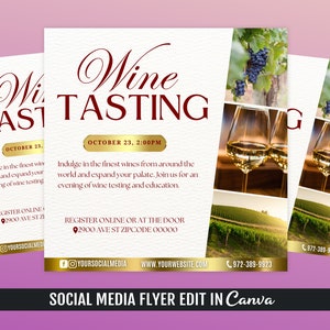 Wine Tasting Flyer Template