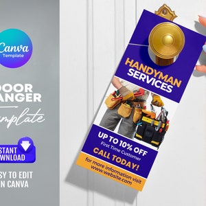 Handyman Door Hanger Template
