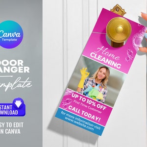 Cleaning Business Door Hanger Template