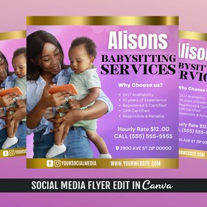 Babysitting Services Flyer Template