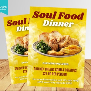 Sould Food Dinner Flyer Template