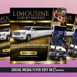 Limousine Rental Services Flyer Template
