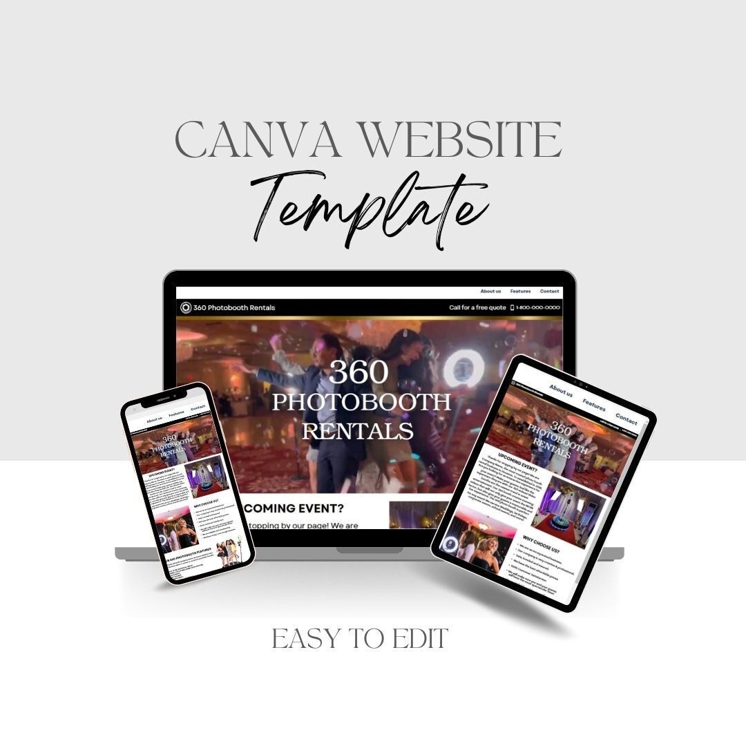 360 Photobooth Rental Website, 360 Photobooth Rental Website Template