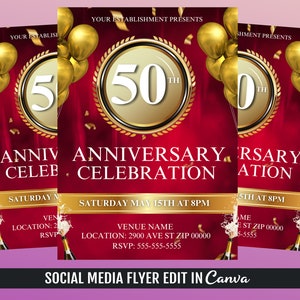 Modèle de Flyer d&#39;anniversaire, Flyer de fête d&#39;anniversaire, Flyer de célébration d&#39;anniversaire