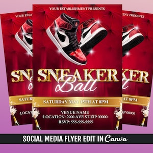 Sneaker Ball Flyer Template
