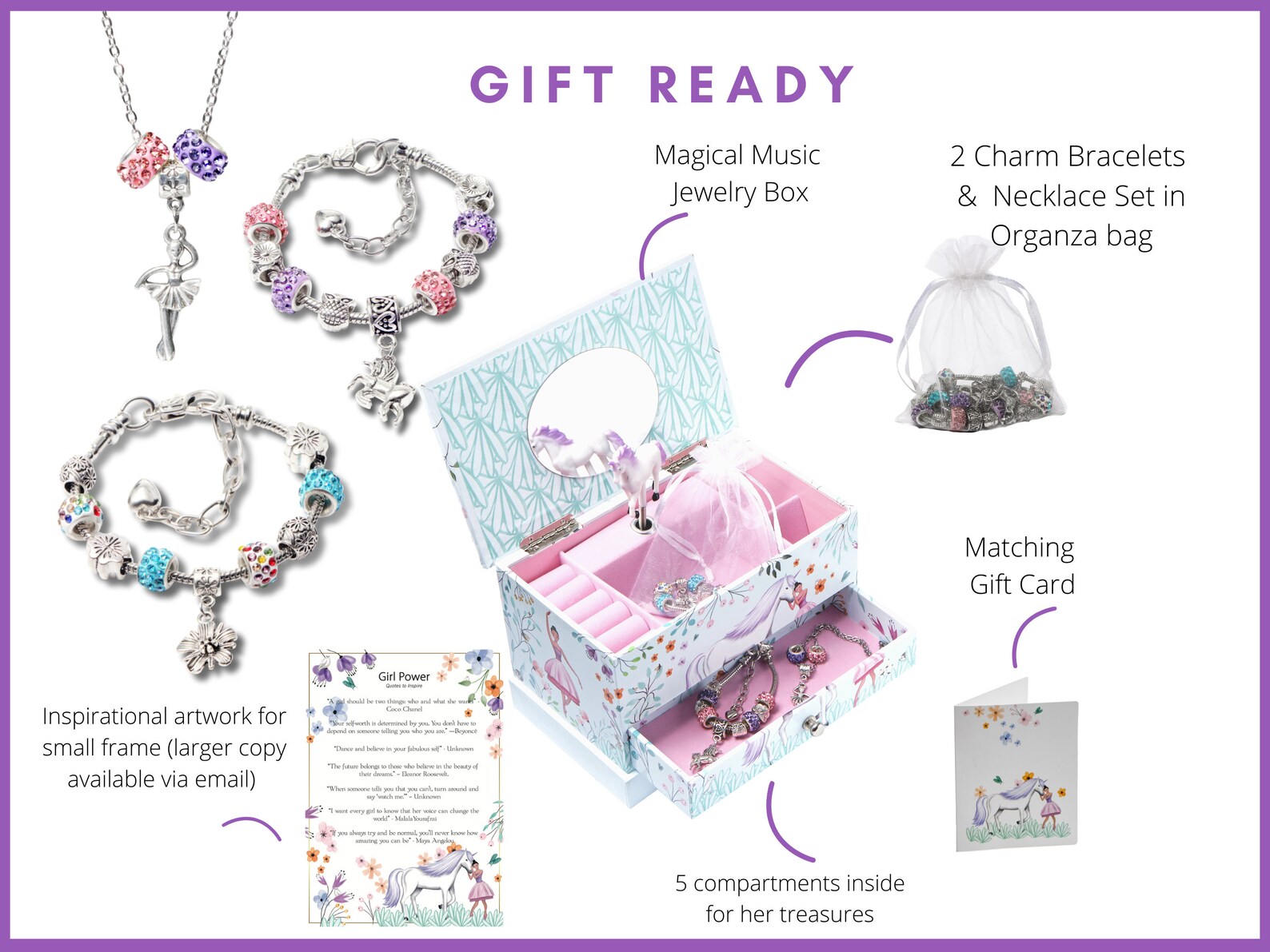 Unicorn Ballerina Jewelry Box for Girls & Little Girls Plus Etsy