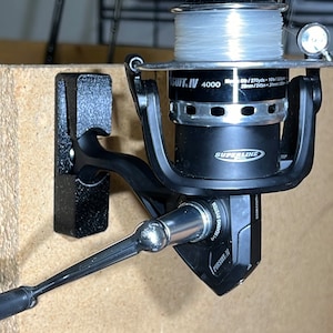 Fishing Reel Wall Mounts SET OF X4 Fits Most 3K to 10K Series Spinning Reels