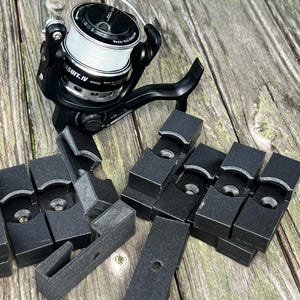 Juego de soportes para carretes de pesca (x15), compatible con la mayoría de carretes giratorios de 3K a 10K.