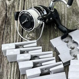 Fishing Reel Wall Mounts Display TEN PACK (X10) Fits Most 3K to 10K Series Spinning Reels