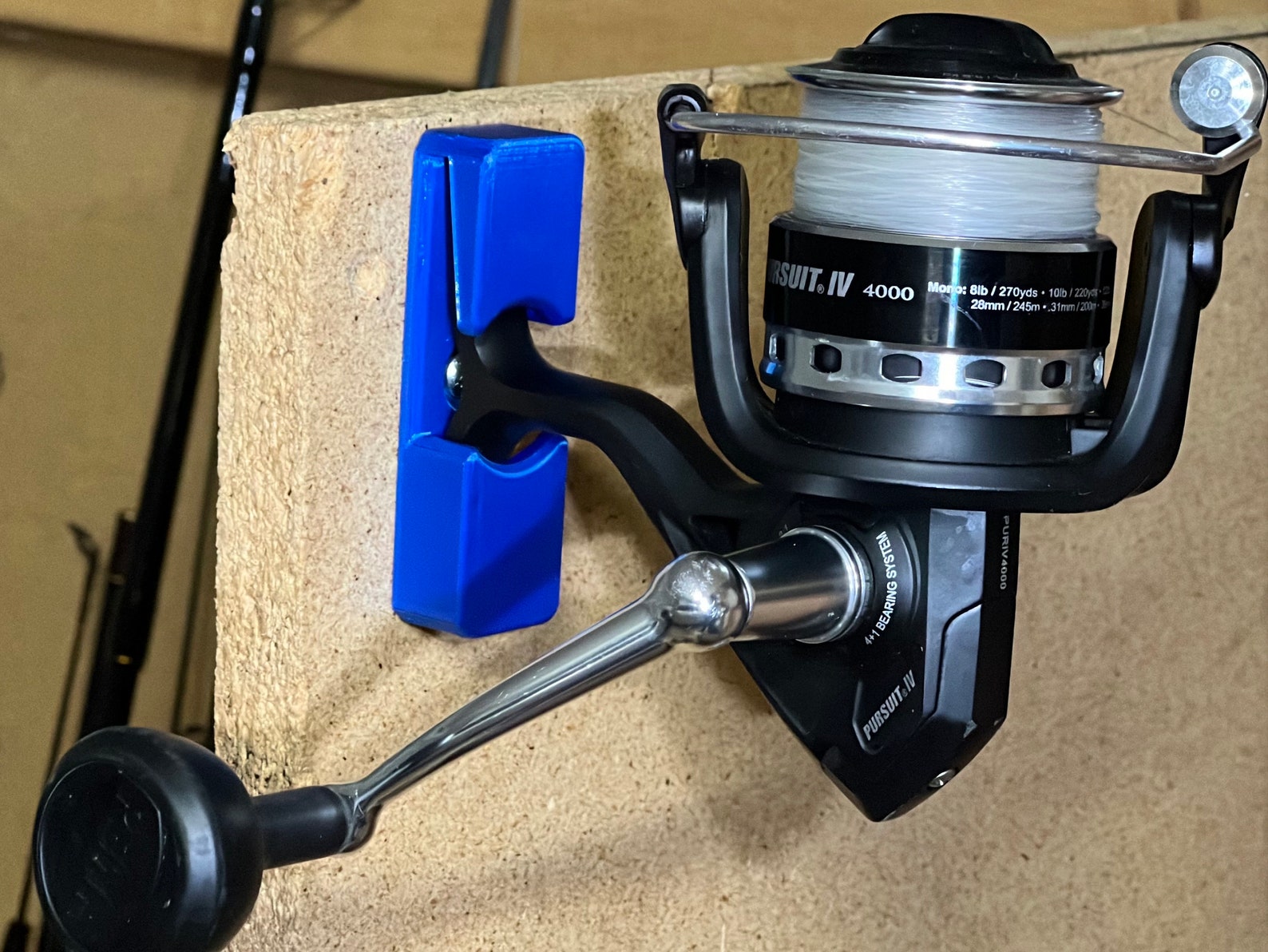 SET OF X4 Fishing Reel Wall Mounts for 4K to 10K Series Spinning Reels