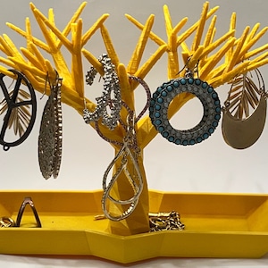 YUNx Keychain Display Stand Tree Shape Multi-fork Earrings Necklace Ring  Tray Organizer Bedroom Supplies