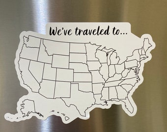 RV Magnet Map, US Magnet Map, USA State Map, States Magnet Map, Map for rv, Magnet us map