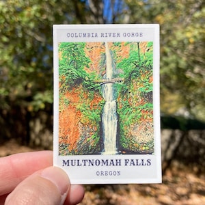 Multnomah Falls Sticker, Oregon Sticker, Columbia River Sticker ...