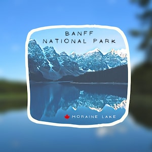 Banff National Park Sticker, Moraine Lake, Canada sticker